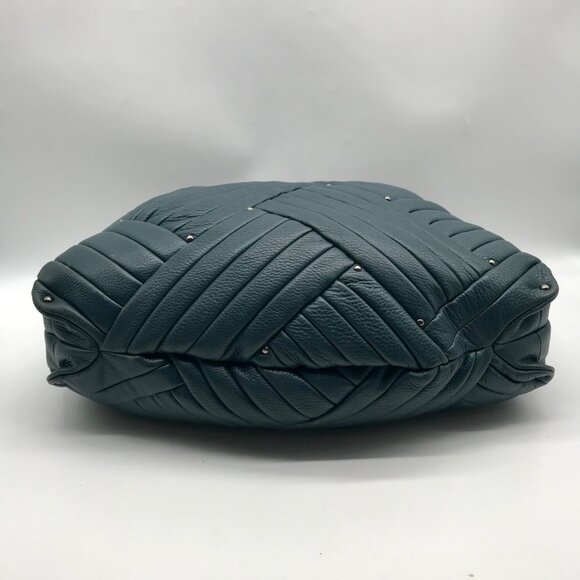 Kenneth Cole Blue Quilted Leather Hobo Bag - Picture 5 of 11